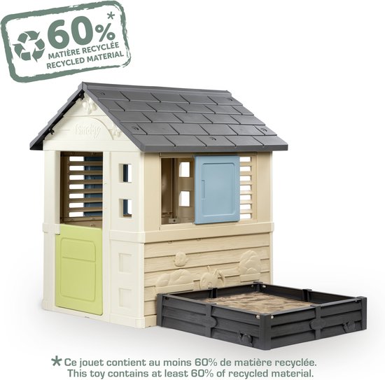 Smoby - Smoby Life - Square Playhouse met zandbak - Speelhuis - Vanaf 2 jaar.