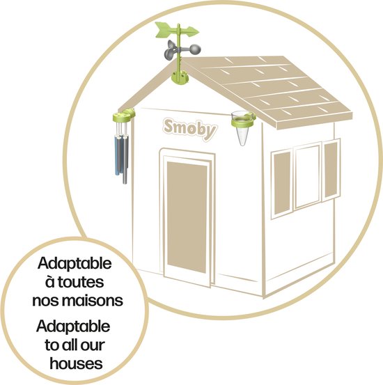Smoby - Weerskit - Meteo - Accessoires - Speelhuis - Vanaf 2 jaar.