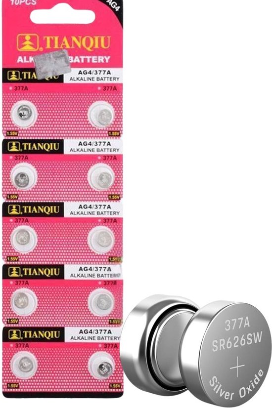 10-Pack SR626SW Knoopcelbatterijen voor Horloges en Apparaten