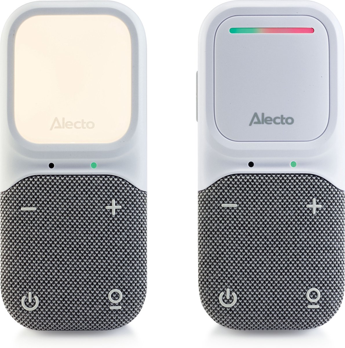 Alecto Babyfoon - Full Eco DECT Audio Babyfoon - Nachtlampje - Lange stand-by tijd - DBX135 - Wit Grijs