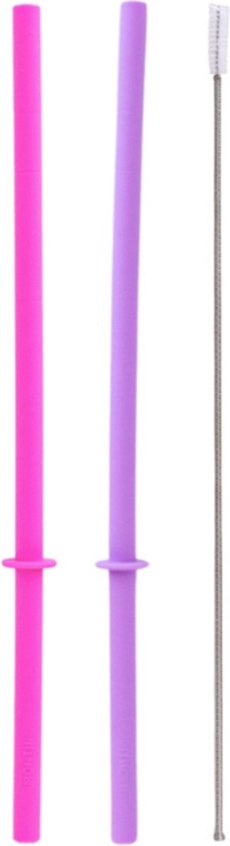 MontiiCo Fusion Flexi Stopper Rietjes voor Smoothie Deksel Calypso & Dusk