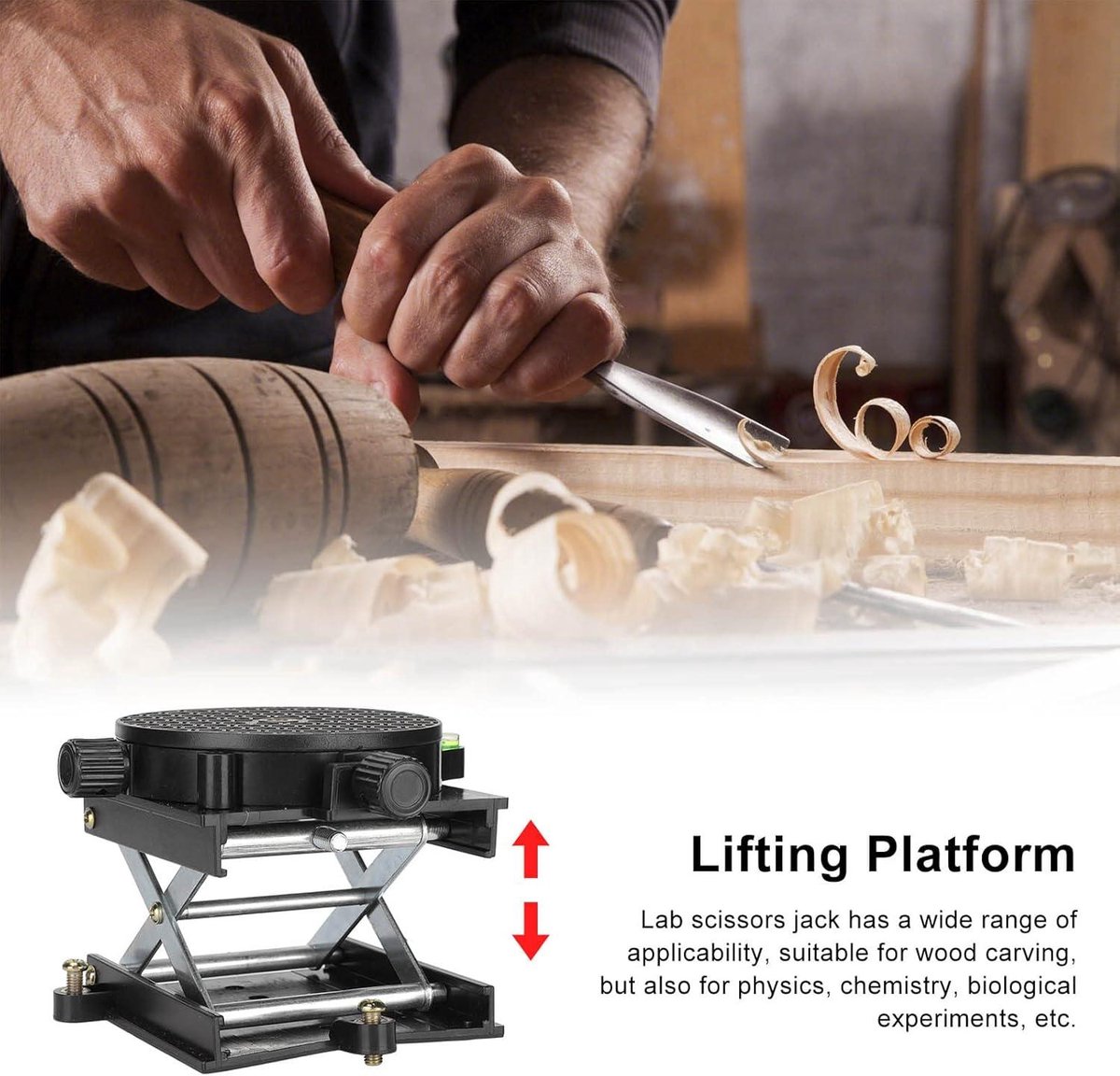 Lab Jack Stand Tafellift, Heftafels Lab Jack Laboratorium Lift Tafel Lift Tafel Lab Stand Lifter Hijs Stand voor Meetinstrumenten