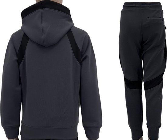 Hitman – Survêtement Enfants – Survêtement Garçons – Combinaison Jogging Garçons – Vêtements Gym Garçons – Grijs Foncé – Taille 140 – 9 à 10 ans