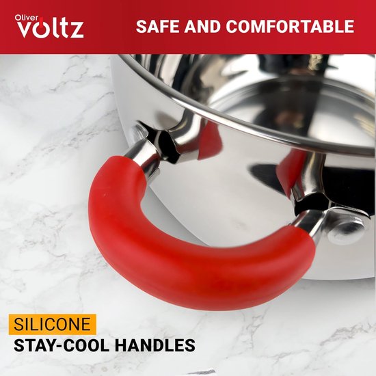 BRA EFFICIENT - 28 cm hoge kookpot, geschikt voor alle soorten fornuizen inclusief inductie, gegoten aluminium
