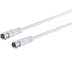 F (m) - F (m) coaxkabel | >85 dB | CCS | recht | wit | 7,5 meter