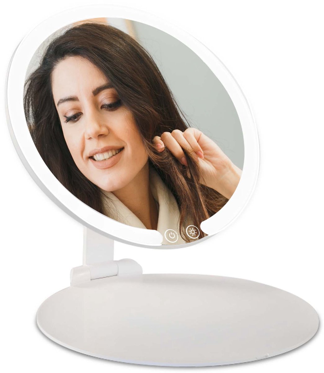 Bol.com Fritzline Spiegel met Verlichting - Make Up Spiegel - Scheerspiegel - Make-up Spiegel met Verlichting - moederdag aanbieding