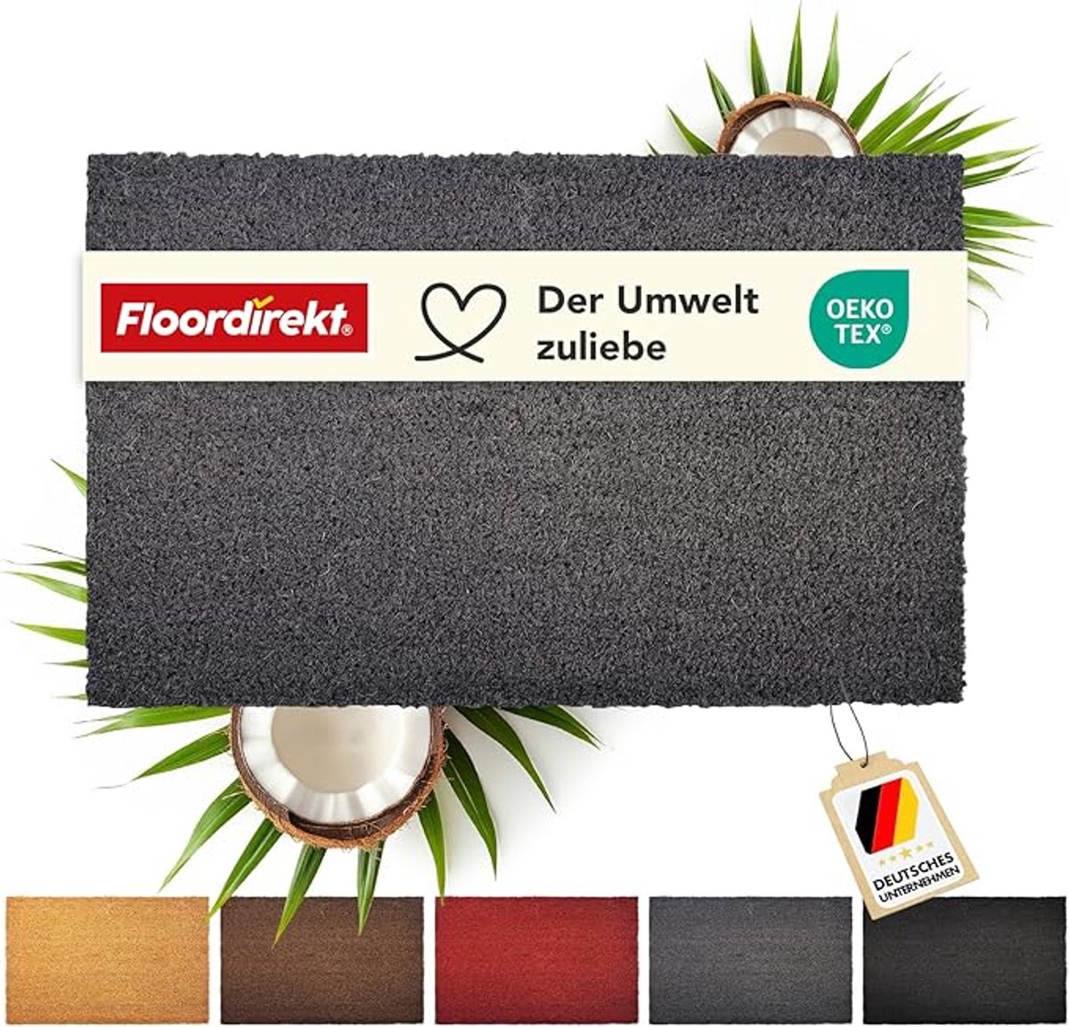 FLOORDIREKT Deurmat Kokos - Voor Binnen en Buiten - Deurmat van Kokos - Vuilvangmat voor V