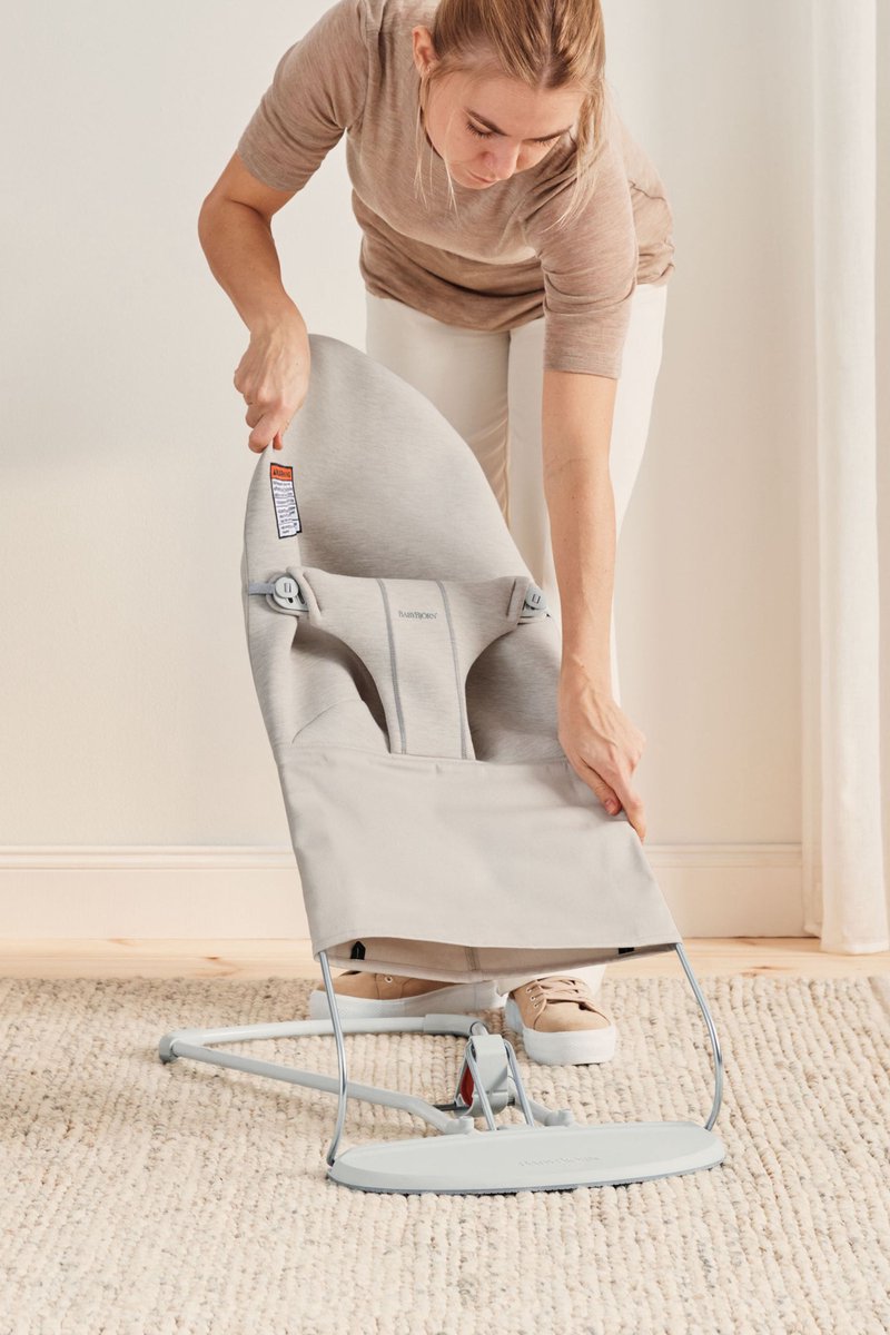 BabyBjorn BabyBjörn Wipstoel Bliss - 3D Jersey - Lichtbeige thumbnail 2