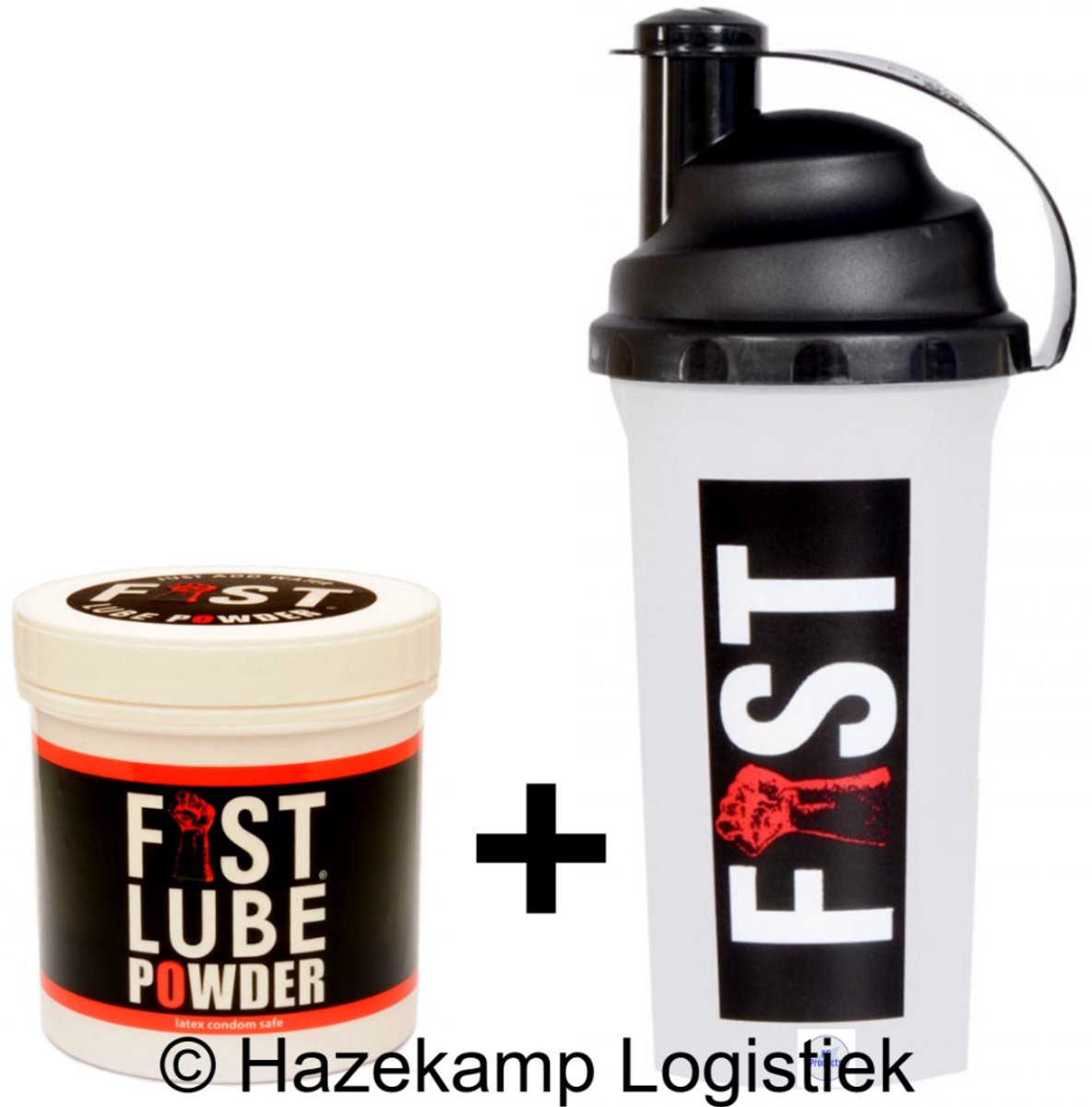 Fist Lube Poeder voor 10 liter glijmiddel met de Fist Lube Shaker ( bidon)