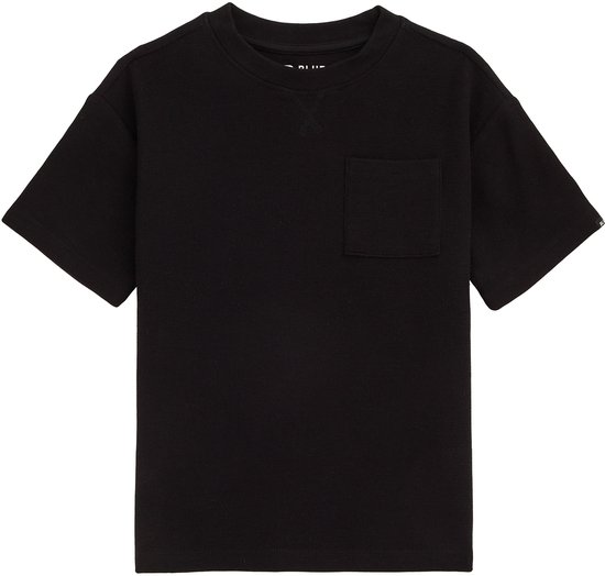 WE Fashion Jongens T-shirt met structuur en borstzak
