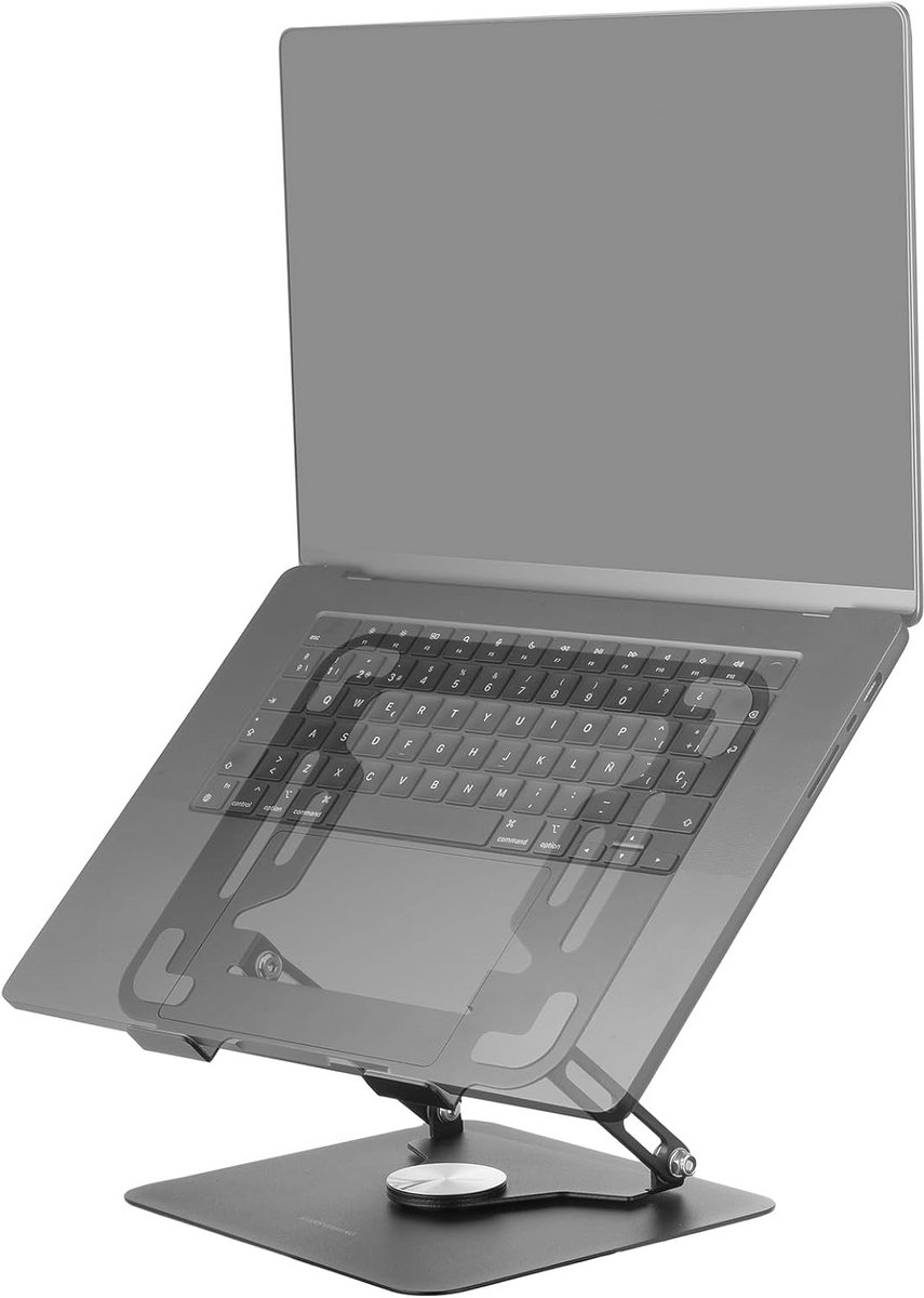 Ergonomische Laptop en Tablet Stand tot 17 inch - Verstelbare Hoogte, Kanteling en 360º Rotatie
