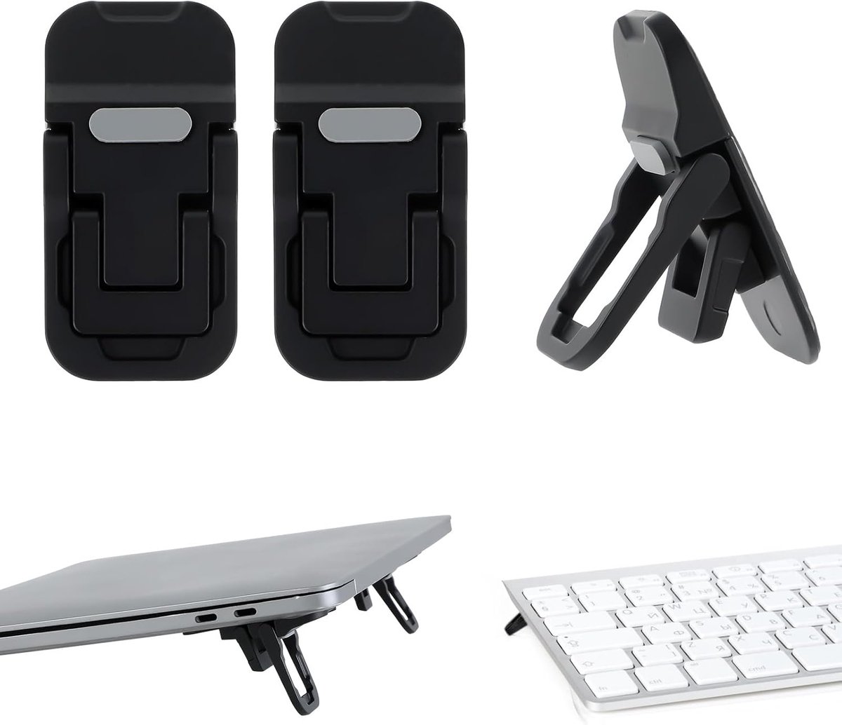 Mini Draagbare Laptopstandaard - Opvouwbare Verhoger met 2 Hoeken voor Bureau