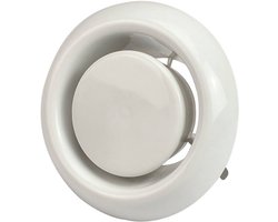 Ventilatie afvoer ventiel 125mm met klemveren - AVP-C125