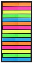 Akyol - Sticky notes transparant - 300 memoblaadjes - zelfklevend - waterbestendig - herbruikbaar - 5 kleuren - 100x55mm