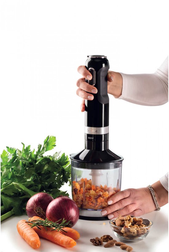 Ariete 0602/02 Moderna Staafmixer – 1000W – 10 Snelheden – Incl. Hakmolen, Garde & Maatbeker — afbeelding 2