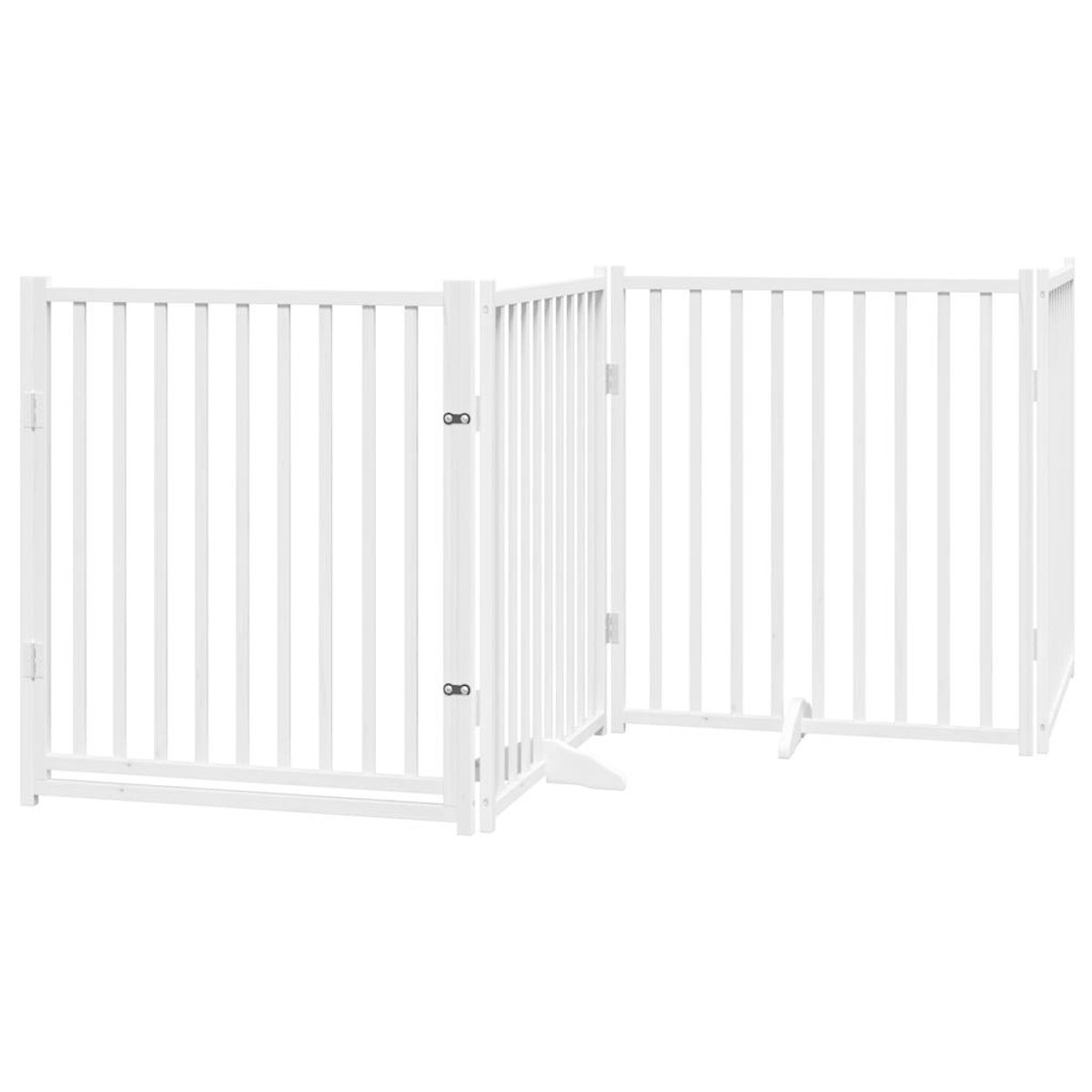 vidaXL Hondenhek inklapbaar 3 panelen 150 cm massief vurenhout wit, hondenhekje, veiligheidshekje, honden hek, veiligheidshek, babyhekje vidaXL Hondenhek inklapbaar 3 panelen 150 cm massief vurenhout wit, hondenhekje, veiligheidshekje, honden hek, veiligheidshek, babyhekje