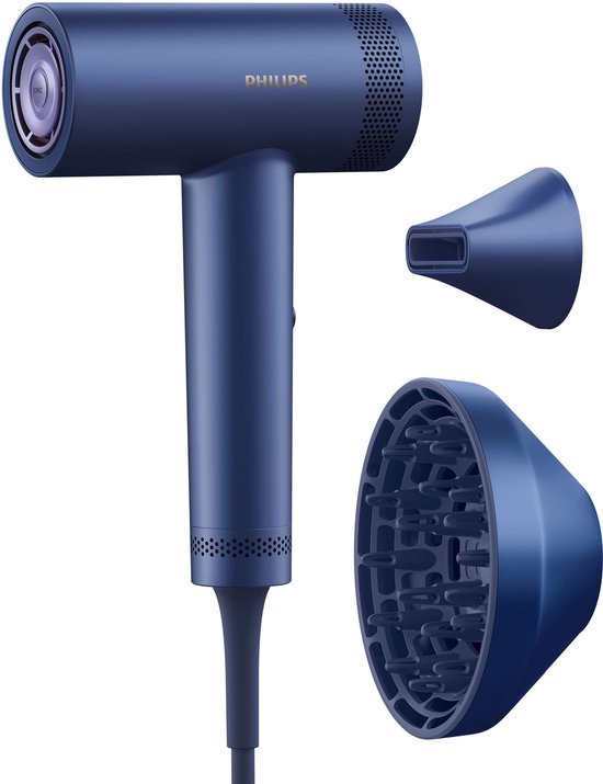 Philips 8000 Series Föhn – ThermoShield Advanced – Ionen‑technologie – Haardroger Met Diffuser – Blauw – BHD839/10
