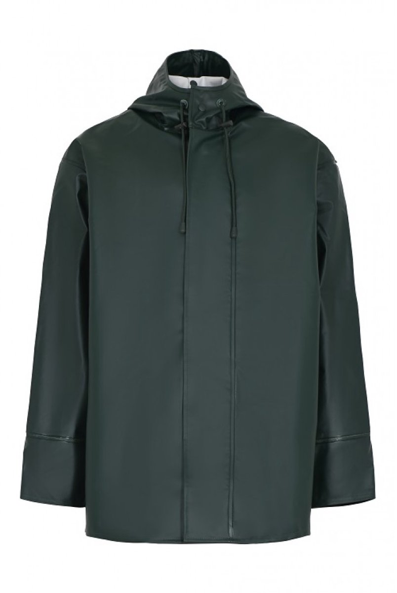 Donkergroene extra sterke vissers regenjas van Lyngsøe Rainwear