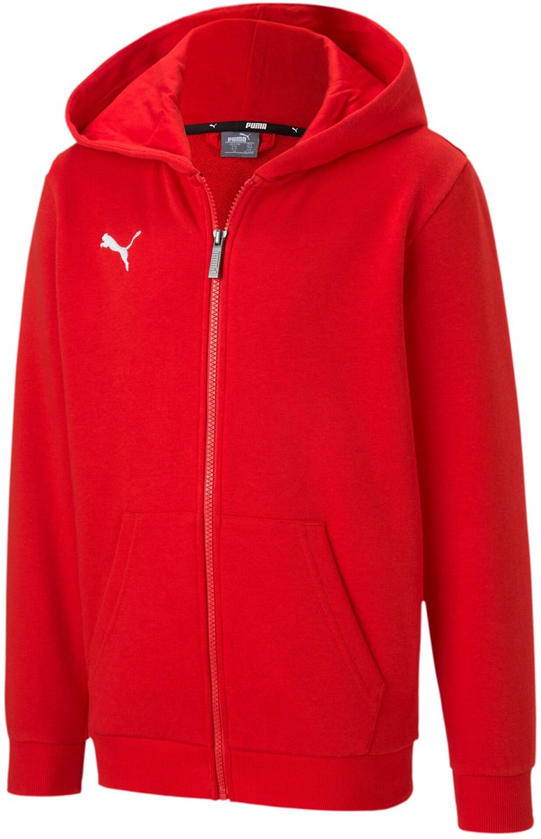 PUMA TeamGOAL 23 Casuals jack met capuchon Jr-jack met capuchon sweatjack voor kinderen 656714 Rood