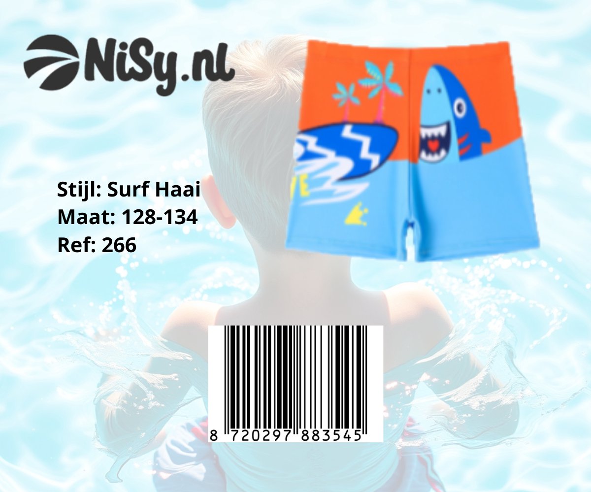 NiSy.nl Surf Haai Zwembroek | Zwemshort | Jongens | — afbeelding 6