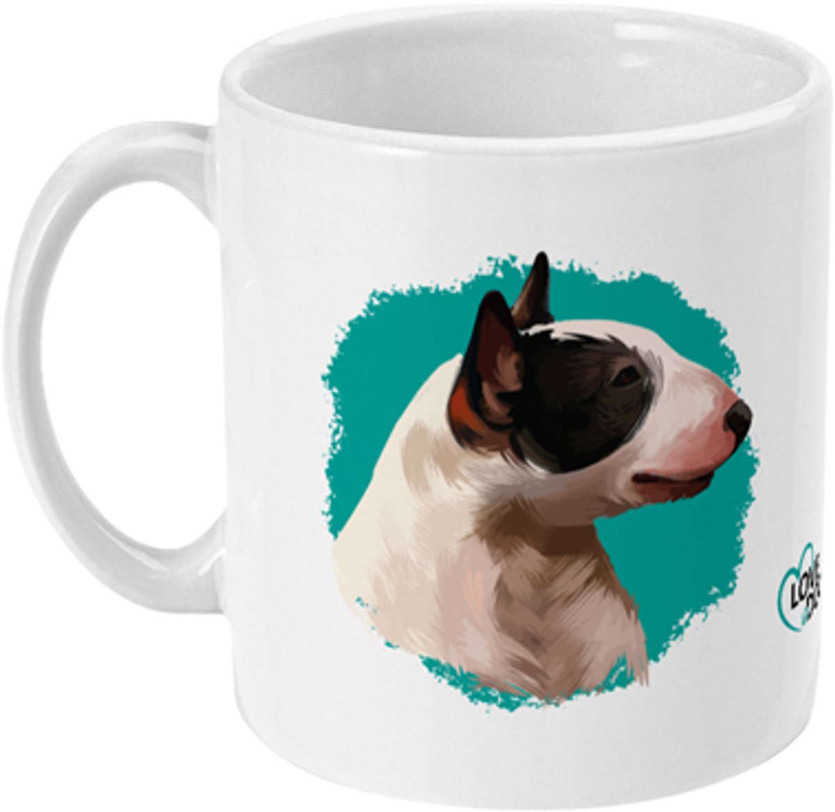 Mok Love Dogs Bull Terrier, 325ml