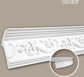 Kroonlijst 150163F Profhome Sierlijst flexibele lijst Lijstwerk rococo barok stijl wit 2 m