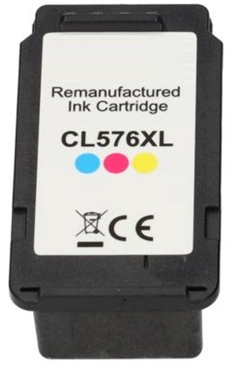 Image of Huismerk geschikt voor Canon CL-576 XL Kleuren Inktcartridge - TS3550i - TS3551i - TR4750i - TR4751i