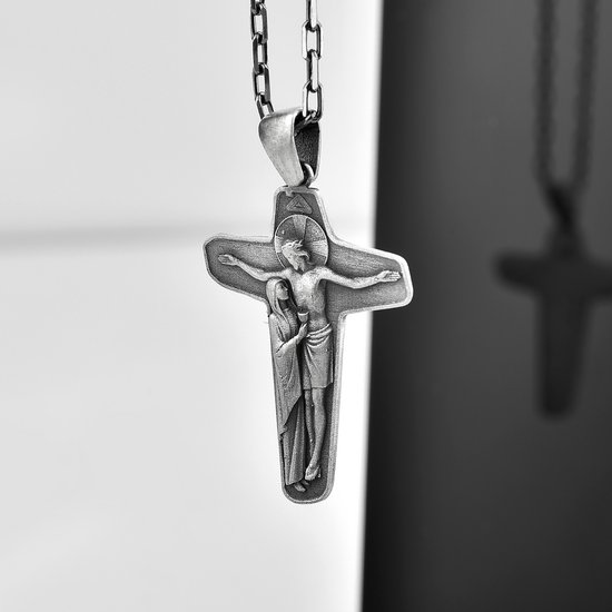 Veronese Design beeld/figuur - Jezus aan het Kruis Crucifix - hangend