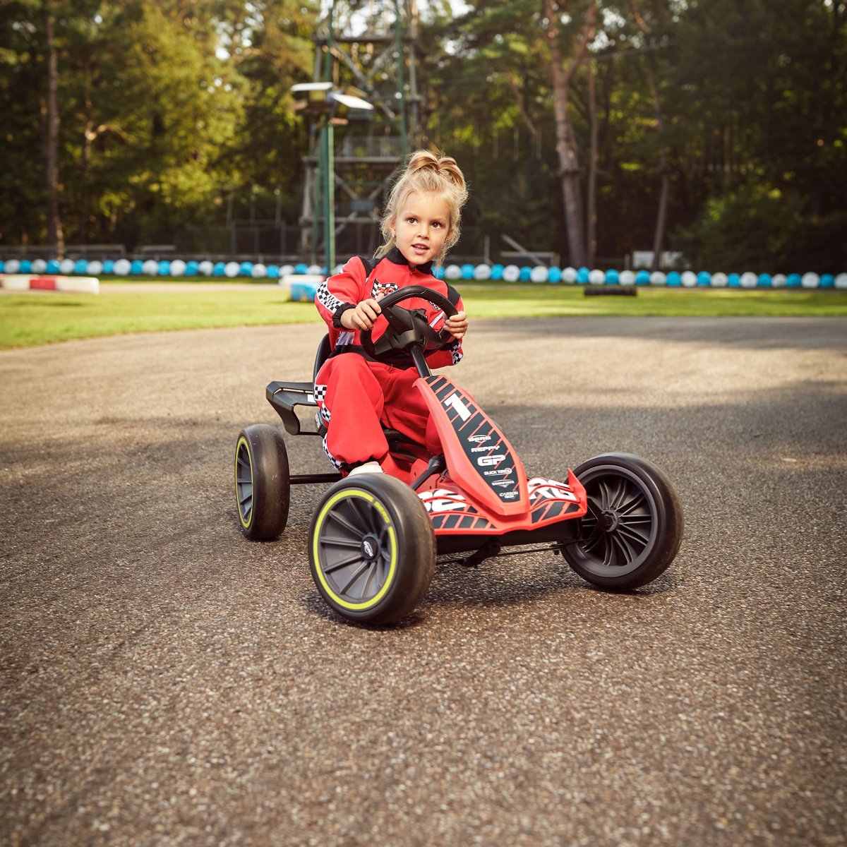 BERG Reppy GP skelter - Soundbox Race - 2,5+ Jaar - Verstelbare Stoel - EVA Banden - Rood/Zwart — afbeelding 5