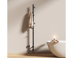 Radiateur sèche-serviettes électrique EMKE - Contrôle Smart - Écran tactile et application - Avec minuterie - 100 W - 150 cm - Sèche-serviettes chauffant