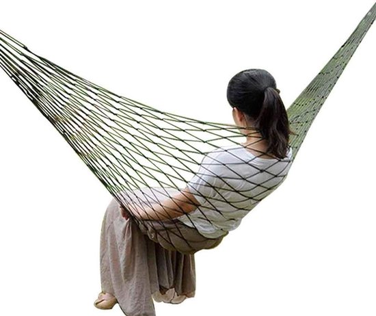 Outdoor Hangmat Draagbaar Met Nylon Touw Comfortabel Hangend Bed outdoor-hangmat-draagbaar-met-nylon-touw-comfortabel-hangend-bed