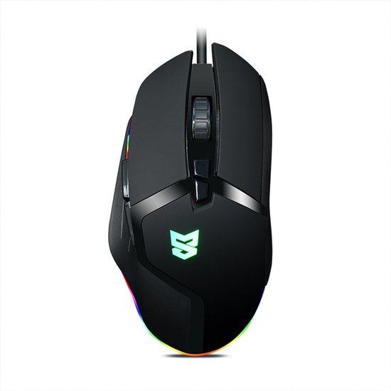 Sunsonny S-M16PRO Bedrade Gaming Muis 10.800 DPI 20G - Zwart - RGB Rechtshandige Gaming Muis