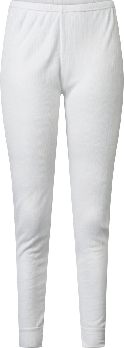 Lunatex - dames thermo broek - 50% polyester en 50% modal - wit - maat XL
