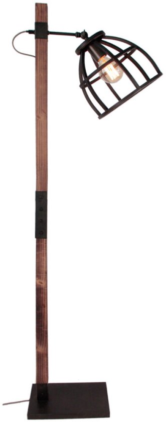 Kare Design Timon | Zwarte vloerlamp met kruisvoet | 56409