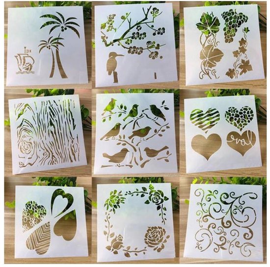 Foto: Ouylaf herbruikbaar lettersjablonen set lettersjablonen 1018cm 30stuks briefsjabloon dagboeksjabloon geschikt voor tekenen schetsen scrapbooken schilderen pyrografie tekensjabloon