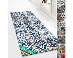 FLOORDIREKT Tapijtloper Swansea - Vloerkleed - Eenvoudig te Reinigen & Modern - Keukenloper - 80 x 200 cm