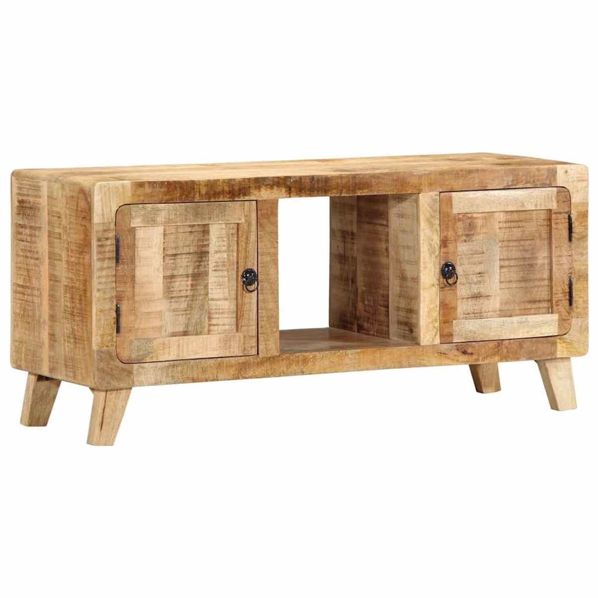 vidaXL - Tv-meubel - 105x46x32 - cm - massief - ruw - mangohout