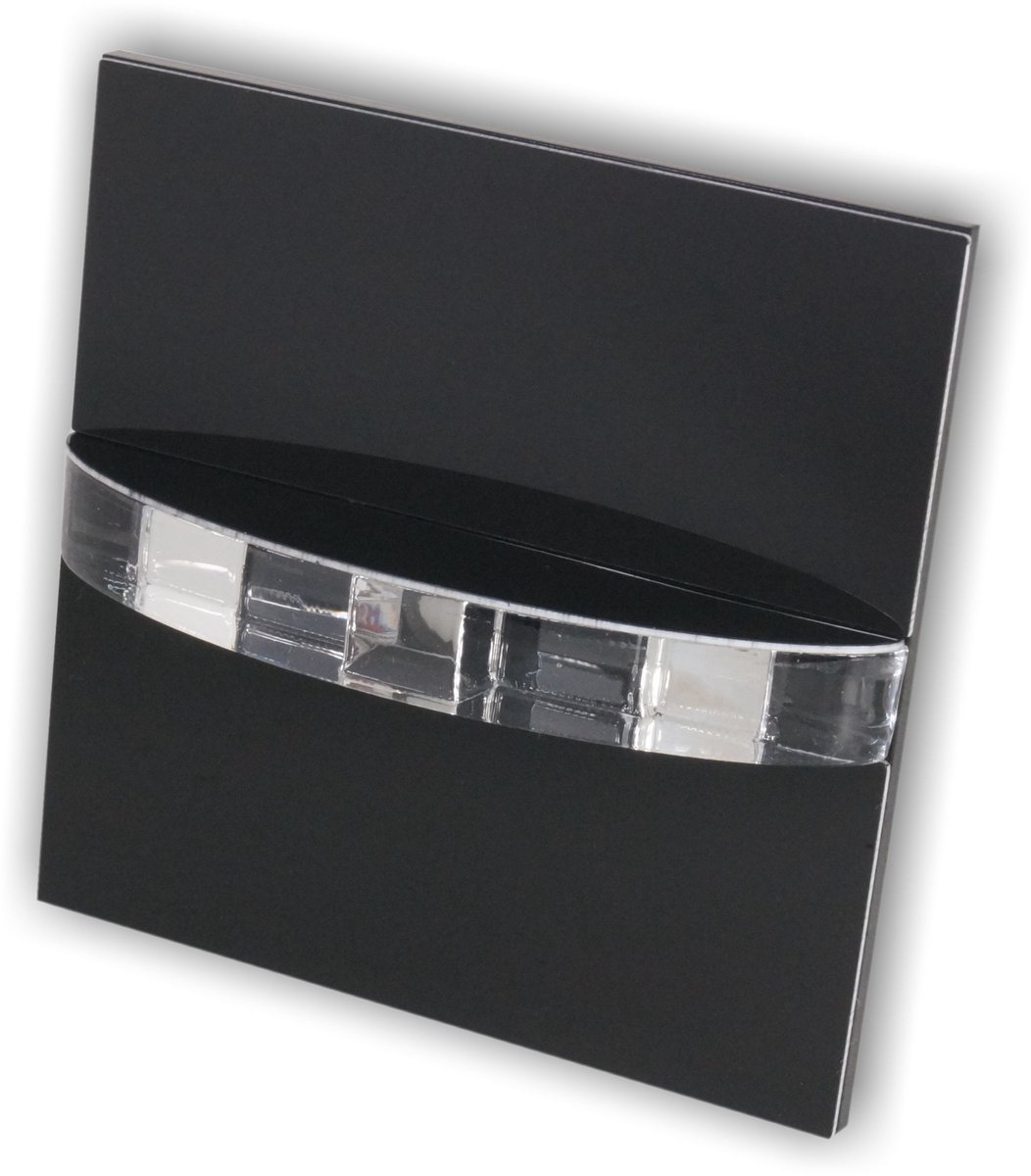 Skinder Electric Q8 LED Trapverlichting - Wandverlichting - Zwart - 230V (Geen Trafo) - 50mm Diepte - Inbouwspot - Keuze uit 3 Lichtkleuren
