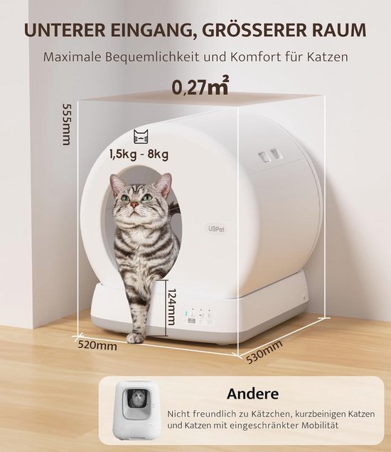 Balimo Crocchette Gatto Automatische dispenser, 3 l, timer, 6 pasti al Giorno, vaas in Acciaio INOX, Adatto Per Cani e Gatti, zwart