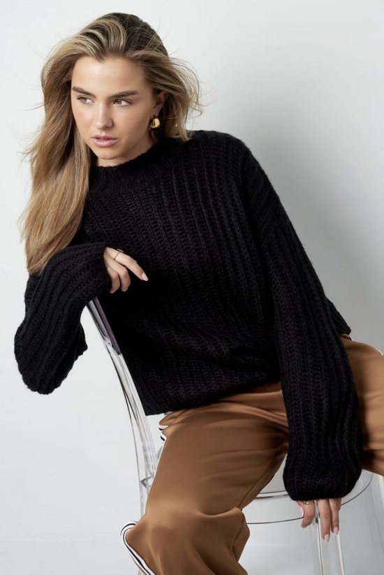 Trui Dames Kleur: Zwart Maat: S/M Sweater Hoodie voor