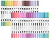 Woodley Dubbelzijdige Stiften Voor Volwassenen en Kinderen - Set 36 Stuks - Markeerstiften - Brushpennen - Alcohol Stiften - Twinmarkers