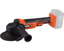 FERM - AX-POWER - AGM1131 - Accu - Haakse slijper - 125mm - 20Volt - Zijgreep - link en rechts te plaatsen - ZONDER Accu - ZONDER lader - Ook geschikt voor: - FX-Power - en - FX-Orange - Draadloze haakse slijper