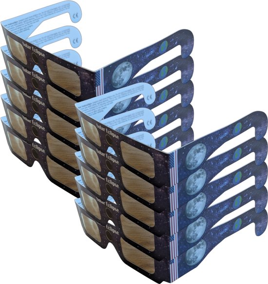 Zonsverduisterings Bril - 10 Stuks - Eclips Bril