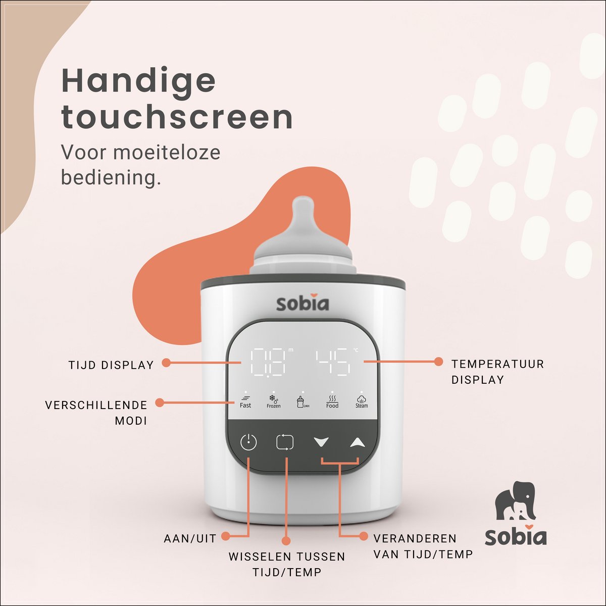 Sobia 9-in-1 Flessenwarmer thumbnail 2