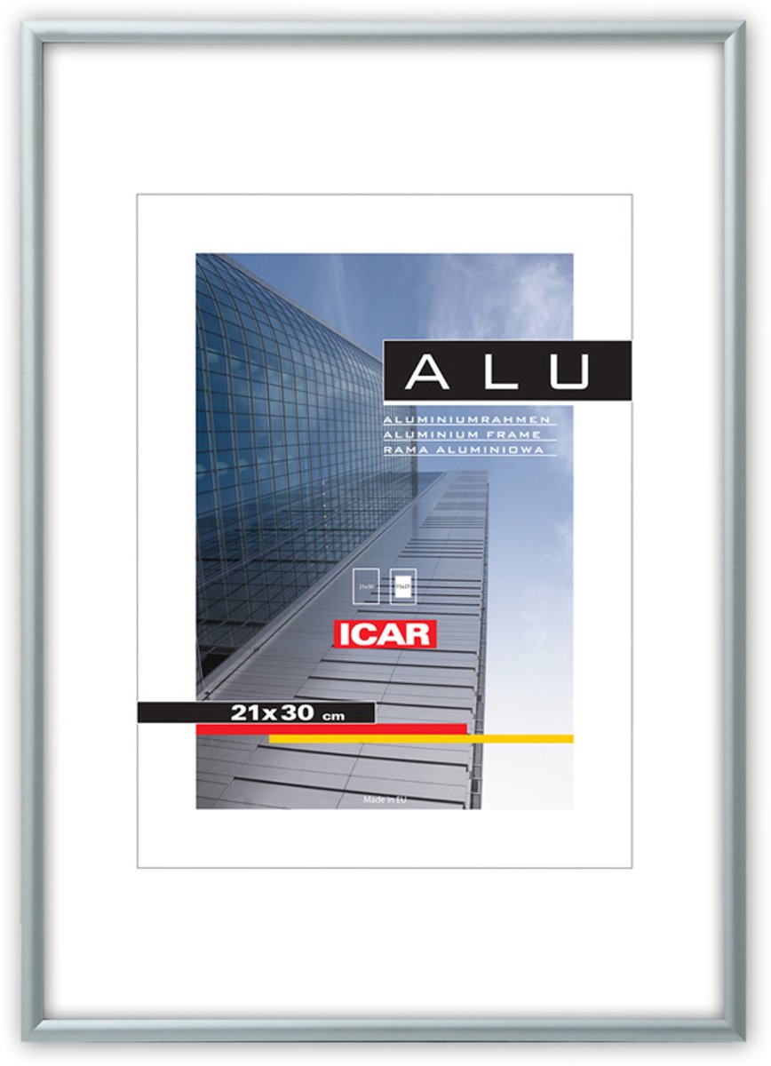 Icar Aluminium Fotolijst ALU FSM Zilver 13x18 cm