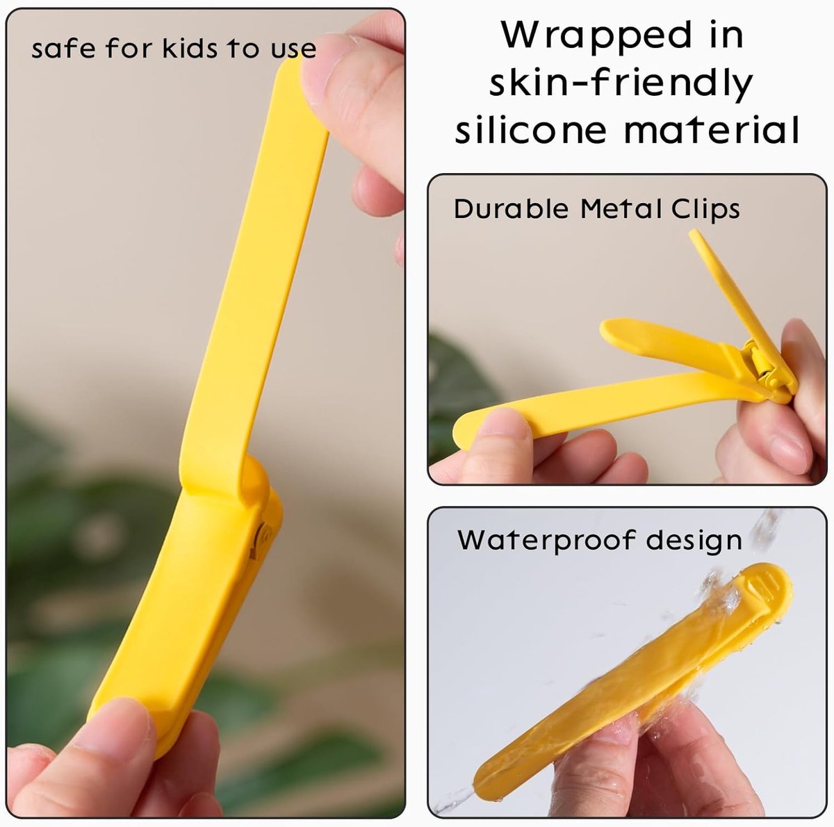 Marque Page Marque-pages Automatiques Silicone Lot De 3 - Accessoire Lecture Coloré Signet Automatique Pratique