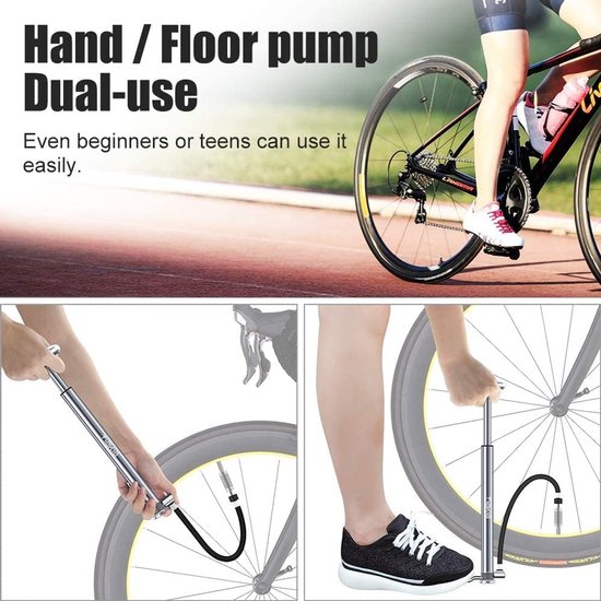 Mini-fietspomp - Draagbare luchtpomp - 210 psi — afbeelding 2