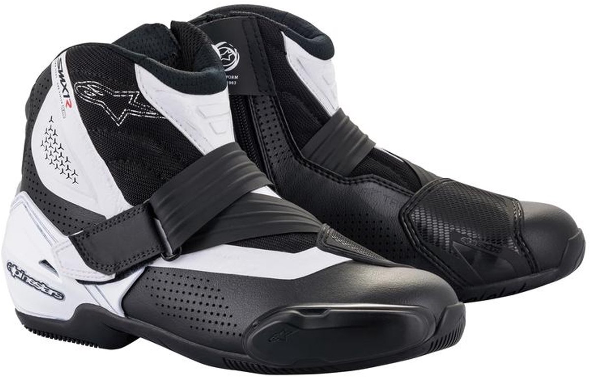 Alpinestars SMX-1 R V2 Vented Black White - Maat 43 - Laars