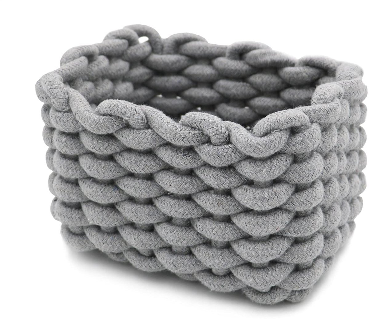 My Ninki ® Decoratieve Natuurlijke Katoenen Opbergmanden voor Baby- en Woonkamer met Handige Handgrepen