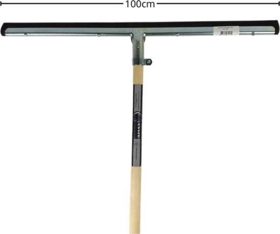 Synx Tools Paardenhaar 80cm + Vloertrekker 100cm met Steel 150cm - Kamerveger - Vloerreiniger - Moppen - Zachte binnenbezem met steel 160cm van Synx Tools — afbeelding 5